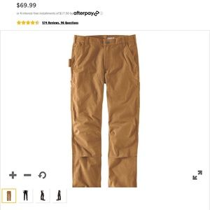 Carhartt RUGGED FLEX® SLIM FIT DUCK DOUBLE FRONT PANTS
